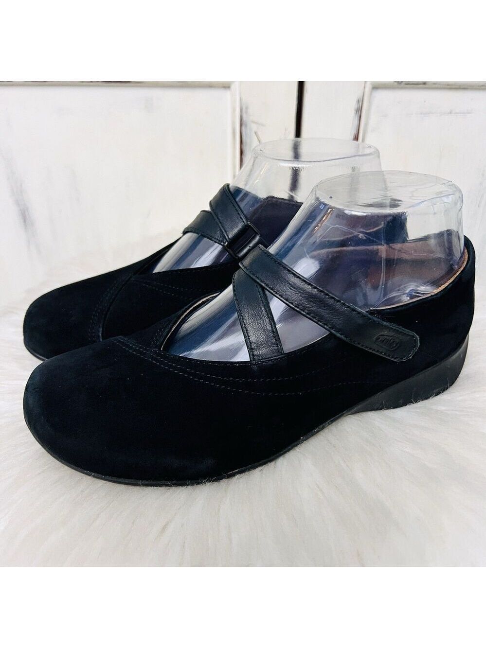 Wolky Brown Suede Leather Strappy Shoes Loafers Made for Walking - EU37 US6